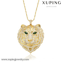 32008 Xuping mode pendentif en forme de tigre plaqué or 18 carats